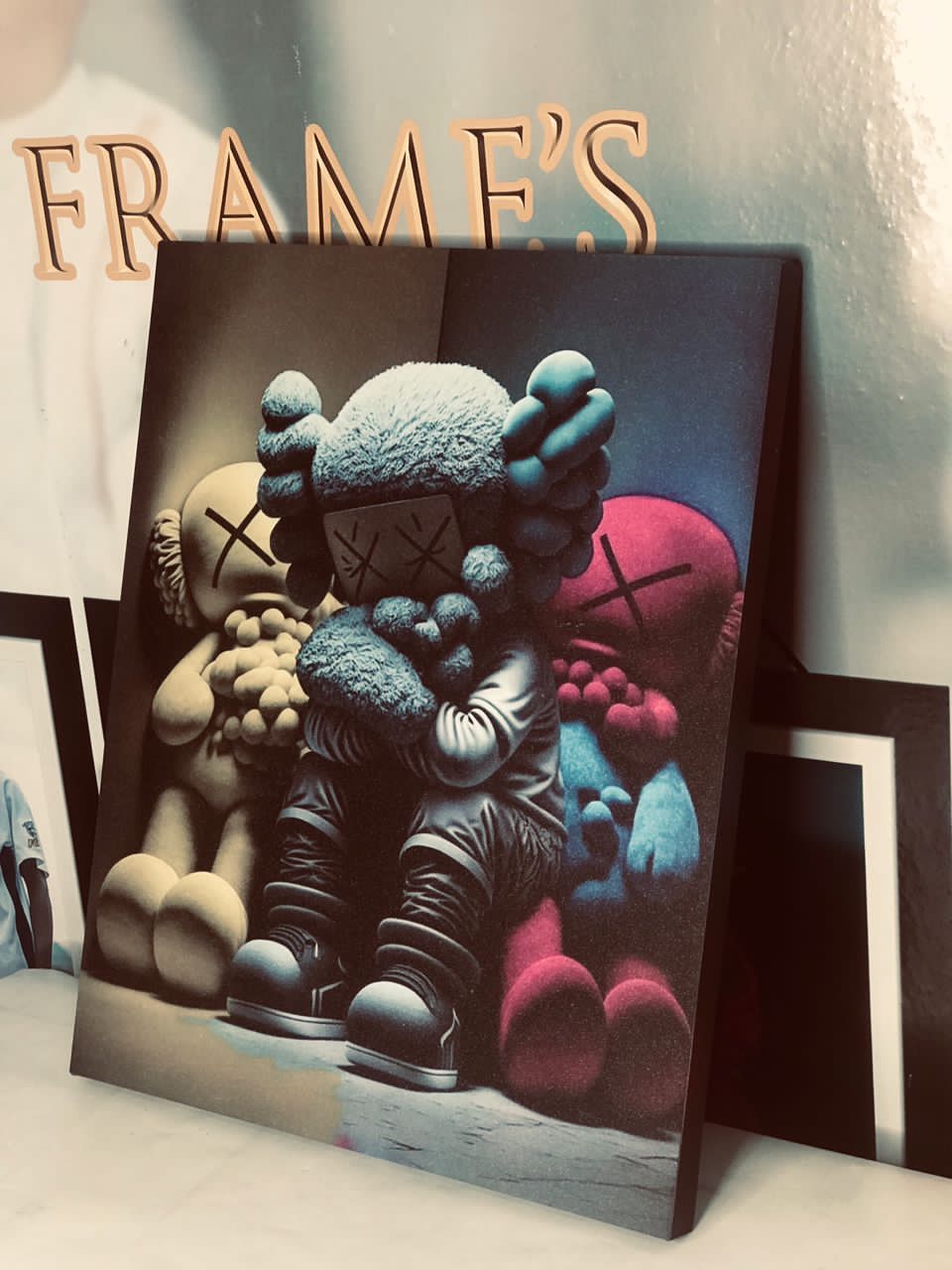 KAWS-Inspired Collectible Bear Wall Art (15 x 19 sized canvas)