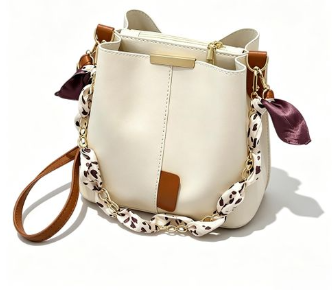Mini Ribbon Bucket Crossbody Bag